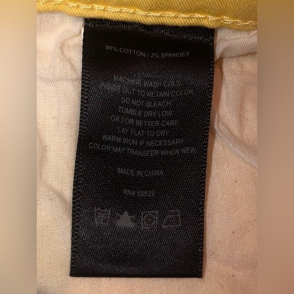 Kut from the Kloth Sz 4 Yellow Marilyn Ankle Skinny Jeans - Picture 7 of 8